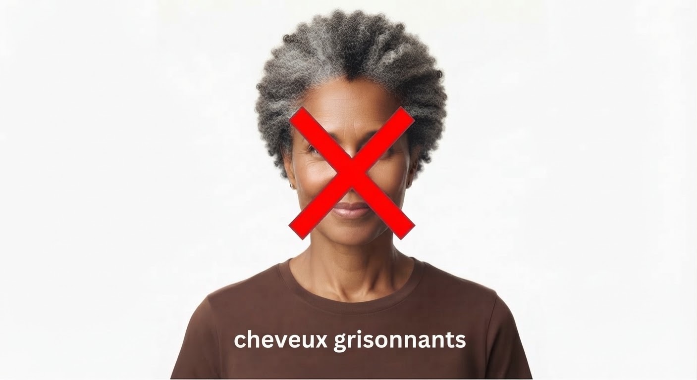 Cheveux sel et poivre ou grisonnants non éligibles à l'abonnement